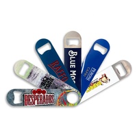 2023 Promotion Sublimation ouvre-bouteille ouvre-bouteille personnalisé barre en acier inoxydable lame ébauches divers ouvre-bouteille de bière