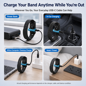 Adaptateur de charge magnétique USB-C SIKAI pour <span class=keywords><strong>Huawei</strong></span> <span class=keywords><strong>Honor</strong></span> Band 6/7/8/9/<span class=keywords><strong>10</strong></span>/11 Pro, <span class=keywords><strong>chargeur</strong></span> de montre portable Type-C, convertisseur pour les voyages - Product Image 3