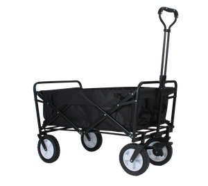 Uni-sessiz 75kgs 165lbs katlanabilir plaj arabası tekerlekli konteyner programı kamp Metal el arabası taşınabilir katlanır açık vagon - Product Image 3