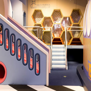 Augustine tema caramelle parco giochi al coperto per bambini con casa principessa spugna/legno/PVC materiali 100 capacità - Product Image 2