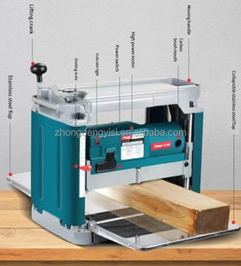 Cepilladora Eléctrica de Presión Multifunción de Alta Potencia para Madera Gruesa, Máquina Portátil Pequeña de Carpintería de Sobremesa - Product Image 3