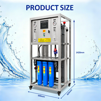 Système de purification d'eau par osmose inverse (RO) automatique 500 LPH pour eau de puits et eau du robinet, fabrication OEM et ODM