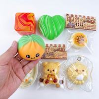 Jouet Squishy Mochi Cœur Kawaii Personnalisable avec Logo, Jouet à Presser à Remontée Lente en TPR Anti-Stress pour Enfants et Adultes