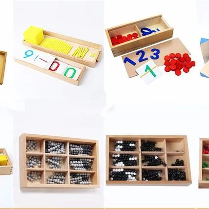 Die pädagogisches holz spielzeug Montessori paket 88 pcs mit guter preis für kinder