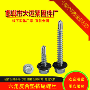 Vis autoperceuses Damai Jiayu à bride hexagonale, zinguées, métriques, grade A, niveau 8.8, pour toiture en tôle colorée - Product Image 2