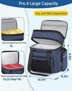 Versatile <b>Insulated</b> Lunchbox for Men Women Expandable <b>Lunch</b> Pail for Adults <b>Lunch</b> <b>Box</b> Cooler Bag - Product Image 5