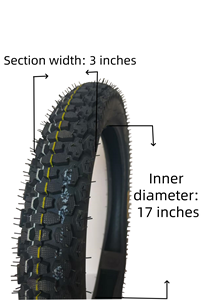 Khung xe tay ga thể thao bán buôn nhà máy, xe máy địa hình, xe máy du lịch, lốp xe máy 3.00-17 3.00-18 - Product Image 2