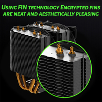 Factory Price 90mm CPU Cooler 135W PWM Fan LGA1851 1700 AM5 AM4 Hydraulic Bearing Silent CPU Cooling Heatsink for PC