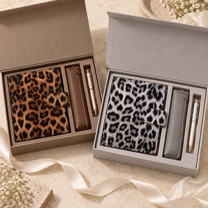 Carnet de budget <span class=keywords><strong>A6</strong></span> en cuir gaufré Leo noir à deux couleurs Hongbo Custom avec inserts amovibles personnalisés disponibles - Product Image 1