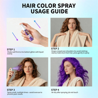 SEVICH 5 colores lavables para el cabello Spray Natural