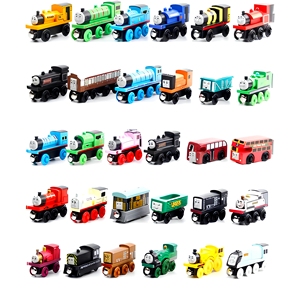 ชุดของเล่นรถไฟไม้โทมัสขนาดเล็ก พร้อมรางแม่เหล็กและโมเดลตกแต่งเค้ก LL-รถไฟขนาดเล็กสำหรับเด็กทารก - Product Image 2