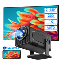 Mini Proyector Portátil HY320 Android 14 Full HDR 720P 200 Lúmenes BT5.4 WiFi 2.4/5G 8GB de Almacenamiento 30000h de Duración de Lámpara para el Hogar