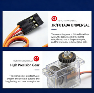 Servo MG90S 12g con Engranajes Metálicos Avanzado 180 °   Funcionamiento suave de las piezas, construcción duradera para helicópteros RC, barcos y proyectos de modelismo DIY - Product Image 4