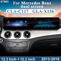 STWEI para Mercedes Benz Clase A CLA-C117 GLA-X156 2013-2019, Radio de Coche Android 14.0 de 26 Pulgadas, Reproductor Multimedia de Video, GPS, Carplay