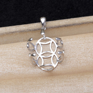 Colgante de Moneda de Cobre Barroco Irregular de Plata S925, 20*25mm, Accesorio para DIY, Soporte para Joyería de Perlas, Fornituras de Joyería 6090 - Product Image 4