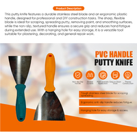 Outils de nettoyage de sols de haute qualité, nouveau style, en acier au carbone et acier inoxydable, grattoir à mastic, couteau à mastic pour murs