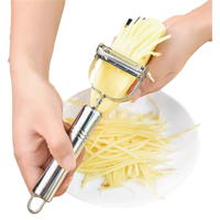 Premium ergonomische multifunctionele huishoudelijke keuken aardappel- en groentesnijder van roestvrij staal