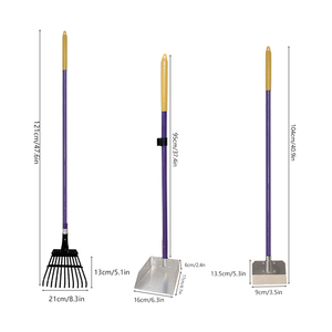 Set di 3 Pezzi per la Raccolta delle Deiezioni degli Animali Domestici, Robusto Raccoglitore in Metallo Facile da Pulire per Cani e Gatti - Product Image 6