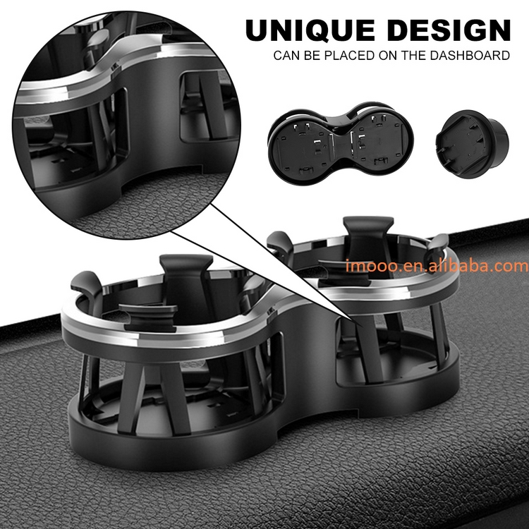 Product Details: Factory Price 2 in 1 Car Drink Cup Bottle Holder Expander Adapter Slip-Proof Car Tr