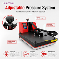 Presse à chaleur électrique semi-automatique multifonctionnelle de qualité industrielle 40x60 cm pour impression numérique sur t-shirts, machine de sublimation