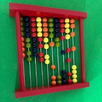 Ábaco de Madera Colorido, Juguete Educativo de Aritmética de 10 Dígitos con Cuentas para Niños de 5 a 7 Años