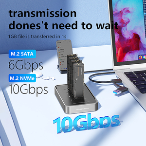 4 خليج بروتوكول مزدوج NVME SATA M2 SSD محطة لرسو السفن نوع C 4 Bay M2 NVME محطة لرسو السفن 4 Bay M2 SATA محطة لرسو السفن - Product Image 4