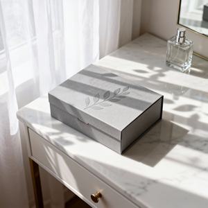 Boîte personnalisée magnétique en carton noir, emballage simple personnalisé sans fil, paniers en papier pour l'emballage de vêtements - Product Image 2