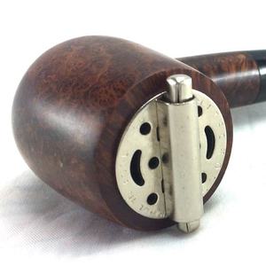 Briar Wood Pipe Windproof Cap Stainless Steel Adjustable Diameter Durable Smoking Pipe Accessory - Product Image 1