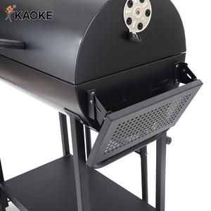 <span class=keywords><strong>Barbecue</strong></span> au charbon de bois portable KAOKE de 29 pouces, robuste, à <span class=keywords><strong>double</strong></span> canon, rond, avec roues - Product Image 5