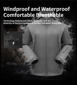 Chaqueta Táctica Impermeable de Camuflaje para Hombre SIVI, Traje Térmico, <span class=keywords><strong>Ropa</strong></span> de Caza, Uniforme Táctico de Softshell - Product Image 4