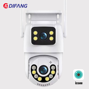 8MP 4K <b>Wireless</b> PTZ Dome Network <b>Camera</b> Dual Lens Wide Angle CMOS Sensor Night Vision WiFi Outdoor Home <b>Security</b> P2P - Product Image 1