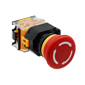 LA38-117S 22 Mét nấm dừng khẩn cấp chuyển đổi không thấm nước IP65 1no1nc momentary công nghiệp nhựa đầu đẩy nút thiết bị chuyển mạch - Product Image 1