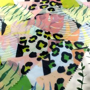 Offre Spéciale motif léopard Jacquard métallique Lurex Clip <span class=keywords><strong>tissu</strong></span> en mousseline de soie pour robes de filles et mariages - Product Image 2