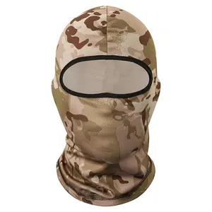 Dropshipping 1pcs Camouflage Summer Cycling Windproof Sun Protection Full Face Ski Mask Tactical Balaclava Custom
