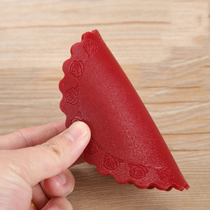 Juego de Posavasos Personalizados de Silicona al por Mayor, Posavasos de PVC <span class=keywords><strong>Suave</strong></span> Irregular para Café y Té - Product Image 3