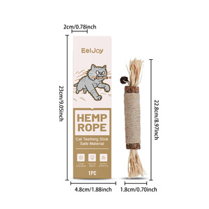 Offre Spéciale : Bâtonnet à Mâcher pour Chiens en Corde de Chanvre – Soin Corporel, Nettoyage des Dents, Jouet Relaxant pour Animaux de Compagnie - Product Image 2