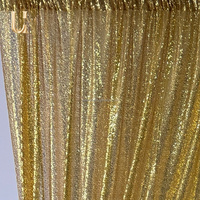 Uvenue Panneau de toile de fond en filet à paillettes dorées scintillantes, livraison rapide, rideau de scène pour mariage, fête, photomaton, événement