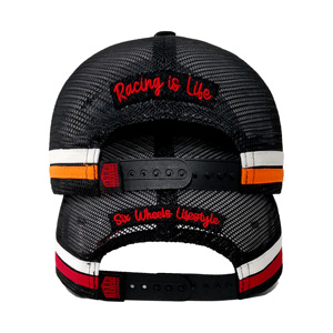 หมวกเบสบอลตาข่ายแบบปรับได้ 5 แผง สีทูโทน ปักลายปักโลโก้ด้านหน้าและด้านหลังตามสั่ง สำหรับผู้ชายและผู้หญิง - Product Image 3