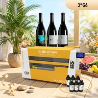 SUBLISTAR 3 PCS Ricoh G6 360 °   Impresora UV Rotativa para Botellas, Impresora UV Cilíndrica para Impresión de Superficies en Relieve con Envoltura Completa