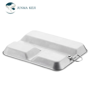 Durable Stainless Steel Mess Kit <strong>Square</strong> Camping Food Box Container Outdoor Camping - Product Image 5