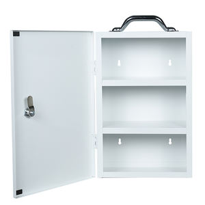 Botiquín de Primeros Auxilios Portátil de Acero para Laboratorio, Hogar u Oficina, Botiquín de Emergencia para Montar en la Pared - Product Image 2