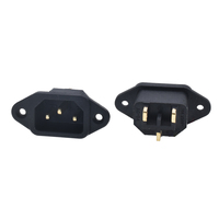 Prise d'alimentation industrielle C14 pour équipement IA, 3 broches mâle, 10A 250V, pièce de rechange, prise secteur CA pour connecteur d'ordinateur et bouilloire