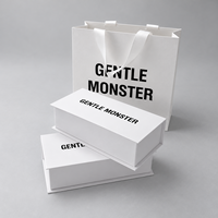 Boîte cadeau rigide personnalisée pour lunettes de marque avec logo, ensemble sac en cuir et chiffon, emballage de luxe pour lunettes de vue et de soleil pour fêtes