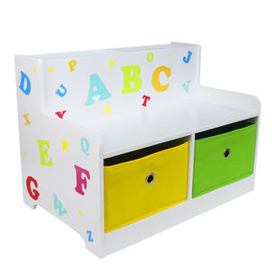 Caisse de rangement de jouets <span class=keywords><strong>en</strong></span> plastique pour enfants, boîte de rangement avec dossier de siège <span class=keywords><strong>en</strong></span> bois, pour les organisateurs de boîtes d'étude, personnalisée <span class=keywords><strong>en</strong></span> usine - Product Image 1