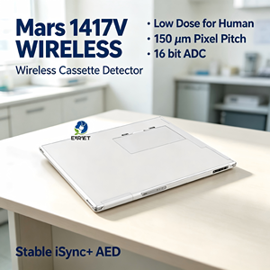 Détecteur de cassette DR sans fil EURVET ISO 4090, panneau de radiographie numérique ADC à faible dose, compatible avec Bucky Tray, stable, ISync et <span class=keywords><strong>AED</strong></span> - Product Image 1
