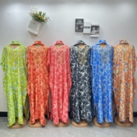 Nouvelle Robe Longue Décontractée et Élégante pour Femme, Imprimée, Style Musulman Africain Traditionnel en Polyester, Printemps-Été-Automne