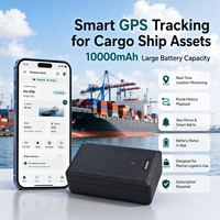 Traceur GPS magnétique Trevaron Auto 10000mAh pour les actifs des navires de fret, suivi en temps réel, historique des itinéraires, abonnement requis