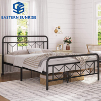 Cadre de lit simple et durable en métal pour lit simple, lit queen/king size, pour enfants/adultes, meubles de chambre à coucher
