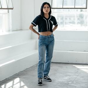 Maillot de <span class=keywords><strong>baseball</strong></span> court personnalisé pour femme, noir, avec logo Phoenix, impression par sublimation, maillot de <span class=keywords><strong>baseball</strong></span> tendance pour femme 2026 - Product Image 4