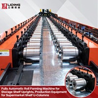 Machine automatique de formage de panneaux de rayonnage - Formeuse de panneaux de rayonnage robuste avec PLC pour rayonnages industriels et rayonnages de supermarché